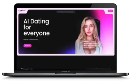 GoLove AI website displayed on a Macbook