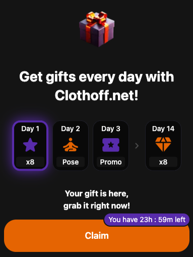 Daily Login Gifts