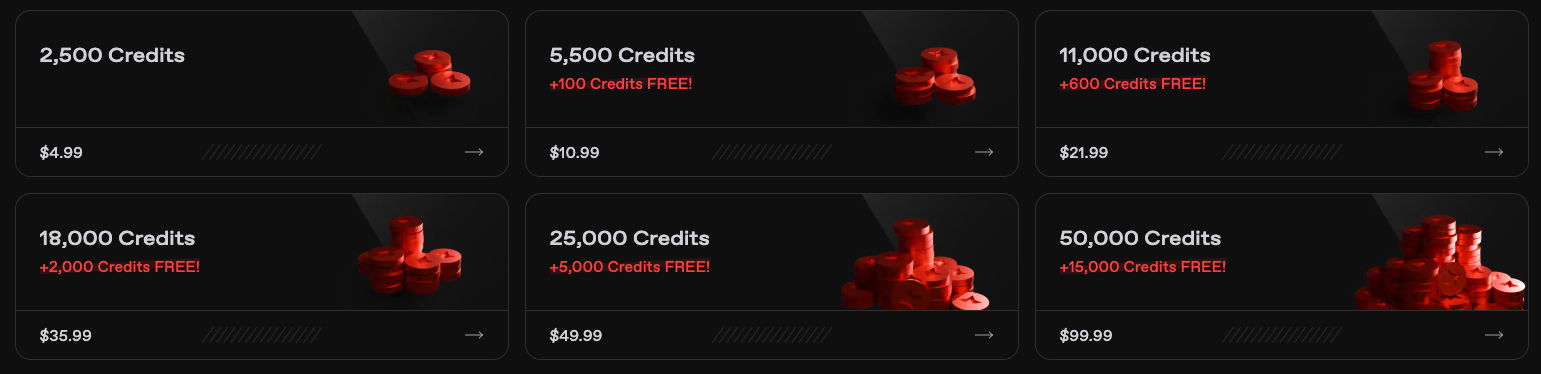 Credit Packages