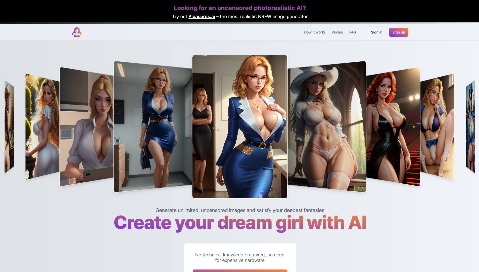 Screenshot of the OnlyBabes.ai website