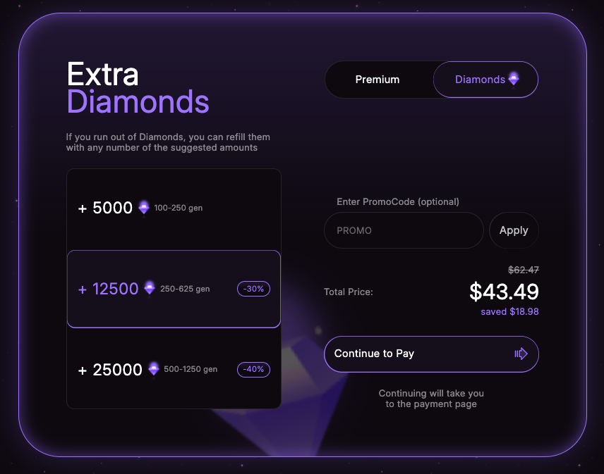 Diamond Packs