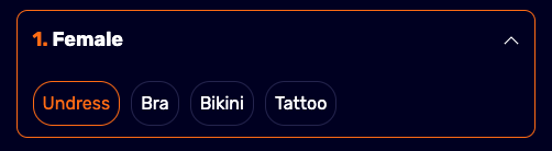 Undress Options